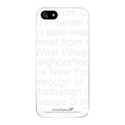iPhone5-YCM2P0092-78 [オリジナルデザイン apple iPhone5 アイフォン5 ケース (NewYork Typography ホワイト)]