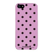 iPhone5-YCM2P0103-78 [オリジナルデザイン apple iPhone5 アイフォン5 ケース (Dot Pattern パープル & ブラック)]