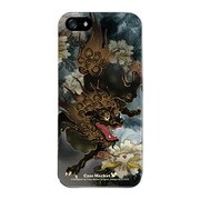 iPhone5-YCM2P0110-78 [オリジナルデザイン apple iPhone5 アイフォン5 ケース (唐獅子牡丹アップライト)]