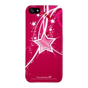 iPhone5-YCM2P0125-78 [オリジナルデザイン apple iPhone5 アイフォン5 ケース (ワインレッドスター)]