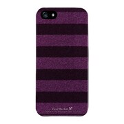 iPhone5-YCM2P0129-78 [オリジナルデザイン apple iPhone5 アイフォン5 ケース (ボーダーソックス パープル & ネイビー)]