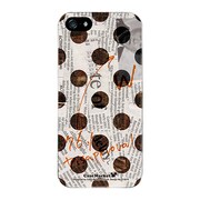 iPhone5-YCM2P0136-78 [オリジナルデザイン apple iPhone5 アイフォン5 ケース (News-paper-Dot ホワイト)]