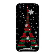 iPhone5-YCM2P0150-78 [オリジナルデザイン apple iPhone5 アイフォン5 ケース (エッフェル塔コレクション クリスマス)]