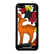 iPhone5-YCM2P0168-78 [オリジナルデザイン apple iPhone5 アイフォン5 ケース (紅葉に鹿)]