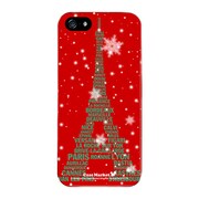 iPhone5-YCM2P0177-78 [オリジナルデザイン apple iPhone5 アイフォン5 ケース (エッフェル塔コレクション レッド & グリーン)]