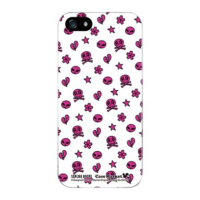 iPhone5-YCM2P0207-78 [オリジナルデザイン apple iPhone5 アイフォン5 ケース (ハートブレイクモノグラム ホワイト)]