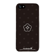 iPhone5-YCM2P0239-78 [オリジナルデザイン apple iPhone5 アイフォン5 ケース (ブラックスターフラワー A)]
