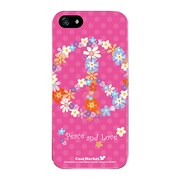 iPhone5-YCM2P0248-78 [オリジナルデザイン apple iPhone5 アイフォン5 ケース (ピース&ラブフラワー)]