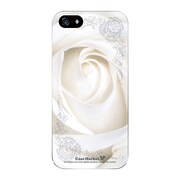 iPhone5-YCM2P0249-78 [オリジナルデザイン apple iPhone5 アイフォン5 ケース (ホワイトローズオブジェクト)]
