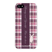 iPhone5-YCM2P0257-78 [オリジナルデザイン apple iPhone5 アイフォン5 ケース (チェック柄コレクション ウサギ)]