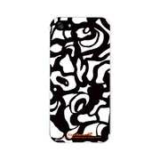 iPhone5-YCM2P0376-78 [オリジナルデザイン apple iPhone5 アイフォン5 ケース (モノクロームフラワー)]