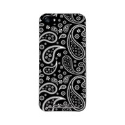 iPhone5-YCM2P0377-78 [オリジナルデザイン apple iPhone5 アイフォン5 ケース (ペイズリーブラック)]