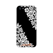 iPhone5-YCM2P0378-78 [オリジナルデザイン apple iPhone5 アイフォン5 ケース (モノクロームハイビスカス)]