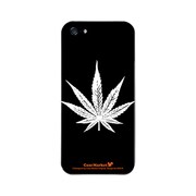 iPhone5-YCM2P0392-78 [オリジナルデザイン apple iPhone5 アイフォン5 ケース (Black Leaves)]
