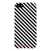 iPhone5-YCM2P0410-78 [オリジナルデザイン apple iPhone5 アイフォン5 ケース (モノクロ ストライプ ライン)]