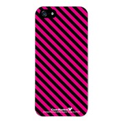 iPhone5-YCM2P0411-78 [オリジナルデザイン apple iPhone5 アイフォン5 ケース (ピンク ストライプ ライン)]