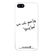 iPhone5-YCM2P0426-78 [オリジナルデザイン apple iPhone5 アイフォン5 ケース (We wish your life Full of Love / White)]