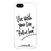 iPhone5-YCM2P0427-78 [オリジナルデザイン apple iPhone5 アイフォン5 ケース (We wish your life Full of Love / Big White)]