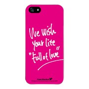 iPhone5-YCM2P0428-78 [オリジナルデザイン apple iPhone5 アイフォン5 ケース (We wish your life Full of Love / Lover Pink)]