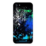 iPhone5-YCM2P0445-78 [オリジナルデザイン apple iPhone5 アイフォン5 ケース (Smash Paint Graphics - Cool Blue)]