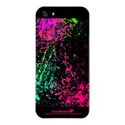 iPhone5-YCM2P0447-78 [オリジナルデザイン apple iPhone5 アイフォン5 ケース (Smash Paint Graphics - Hot Pink)]