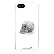 iPhone5-YCM2P0456-78 [オリジナルデザイン apple iPhone5 アイフォン5 ケース (スカルヘッドフラワー ホワイトプレート)]