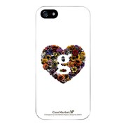 iPhone5-YCM2P0464-78 [オリジナルデザイン apple iPhone5 アイフォン5 ケース (Lovegram Flower Heart white)]