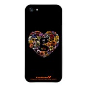 iPhone5-YCM2P0465-78 [オリジナルデザイン apple iPhone5 アイフォン5 ケース (Lovegram Flower Heart Black)]
