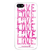 iPhone5-YCM2P0470-78 [オリジナルデザイン apple iPhone5 アイフォン5 ケース (LOVE. LOVE. LOVE. The White)]
