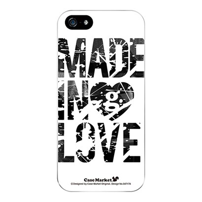 iPhone5-YCM2P0471-78 [オリジナルデザイン apple iPhone5 アイフォン5 ケース (Made in Love Black Paint)]