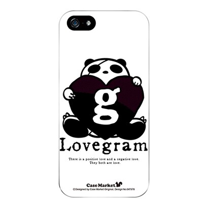 iPhone5-YCM2P0473-78 [オリジナルデザイン apple iPhone5 アイフォン5 ケース (Lovegram & Panda Love)]