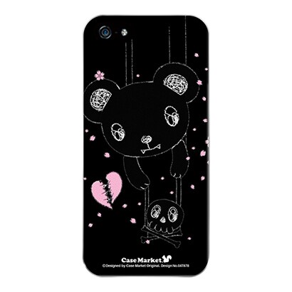 iPhone5-YCM2P0478-78 [オリジナルデザイン apple iPhone5 アイフォン5 ケース (メロイックベア サイコパス - D)]