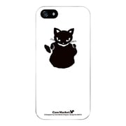 iPhone5-YCM2P0485-78 [オリジナルデザイン apple iPhone5 アイフォン5 ケース (メロイックキャット サイコパス & アップル - A)]