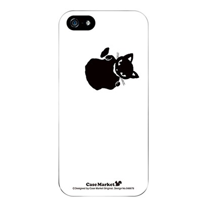iPhone5-YCM2P0486-78 [オリジナルデザイン apple iPhone5 アイフォン5 ケース (メロイックキャット サイコパス & アップル - B)]