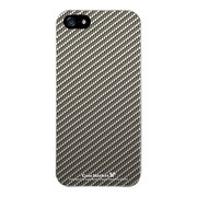 iPhone5-YCM2P0490-78 [オリジナルデザイン apple iPhone5 アイフォン5 ケース (ブラックカーボンパターン Silver)]