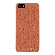 iPhone5-YCM2P0518-78 [オリジナルデザイン apple iPhone5 アイフォン5 ケース (オーストリッチ パターン レットブラウン)]