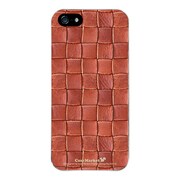 iPhone5-YCM2P0521-78 [オリジナルデザイン apple iPhone5 アイフォン5 ケース (クロスレザー パターン レッド)]