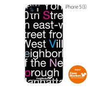 iPhone5s-YCM2P0001-78 [オリジナルデザイン apple iPhone5s アイフォン5s ケース (NewYork Typography)]
