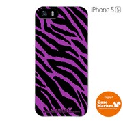 iPhone5s-YCM2P0011-78 [オリジナルデザイン apple iPhone5s アイフォン5s ケース (ゼブラ柄 クラシック パープル)]