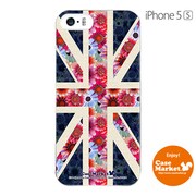 iPhone5s-YCM2P0018-78 [オリジナルデザイン apple iPhone5s アイフォン5s ケース (ユニオンジャックコレクション フローラル)]
