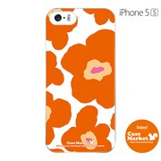 iPhone5s-YCM2P0023-78 [オリジナルデザイン apple iPhone5s アイフォン5s ケース (ルーズフラワーコレクション オレンジ)]