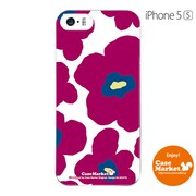 iPhone5s-YCM2P0024-78 [オリジナルデザイン apple iPhone5s アイフォン5s ケース (ルーズフラワーコレクション ダークパープル)]