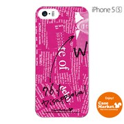 iPhone5s-YCM2P0026-78 [オリジナルデザイン apple iPhone5s アイフォン5s ケース (News-paper ピンク)]