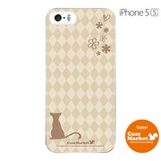 iPhone5s-YCM2P0055-78 [オリジナルデザイン apple iPhone5s アイフォン5s ケース (クリーム & ワラビー)]