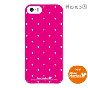 iPhone5s-YCM2P0060-78 [オリジナルデザイン apple iPhone5s アイフォン5s ケース (Dot Pattern Micro ピンク & ホワイト)]