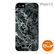 iPhone5s-YCM2P0061-78 [オリジナルデザイン apple iPhone5s アイフォン5s ケース (龍の咆哮（黒）)]