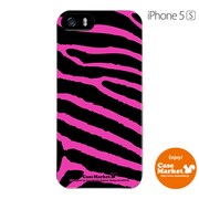 iPhone5s-YCM2P0076-78 [オリジナルデザイン apple iPhone5s アイフォン5s ケース (ゼブラ柄 ビッグ ピンク)]