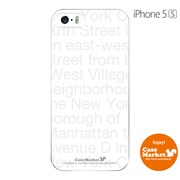 iPhone5s-YCM2P0092-78 [オリジナルデザイン apple iPhone5s アイフォン5s ケース (NewYork Typography ホワイト)]