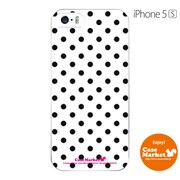 iPhone5s-YCM2P0099-78 [オリジナルデザイン apple iPhone5s アイフォン5s ケース (Dot Pattern キュート ホワイト)]