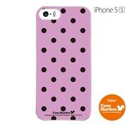 iPhone5s-YCM2P0103-78 [オリジナルデザイン apple iPhone5s アイフォン5s ケース (Dot Pattern パープル & ブラック)]